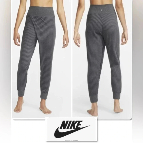 Nike Pants - Nike Luxe Ribbed High Rise Crossover Pants - NWT
